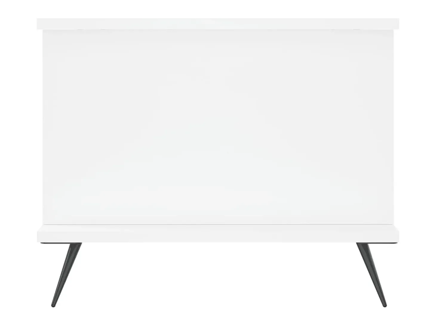 Mesa de centro madera contrachapada blanco 90x50x40 cm