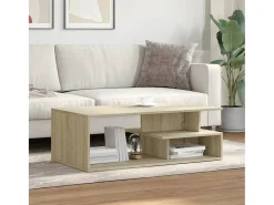 Mesa de centro madera de ingeniería roble Sonoma 102x55x35 cm