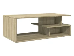 Mesa de centro madera de ingeniería roble Sonoma 102x55x35 cm