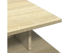 Mesa de centro madera de ingeniería roble Sonoma 102x55x35 cm