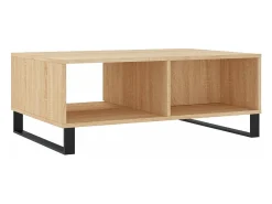Mesa de centro madera de ingeniería roble Sonoma 90x60x35 cm