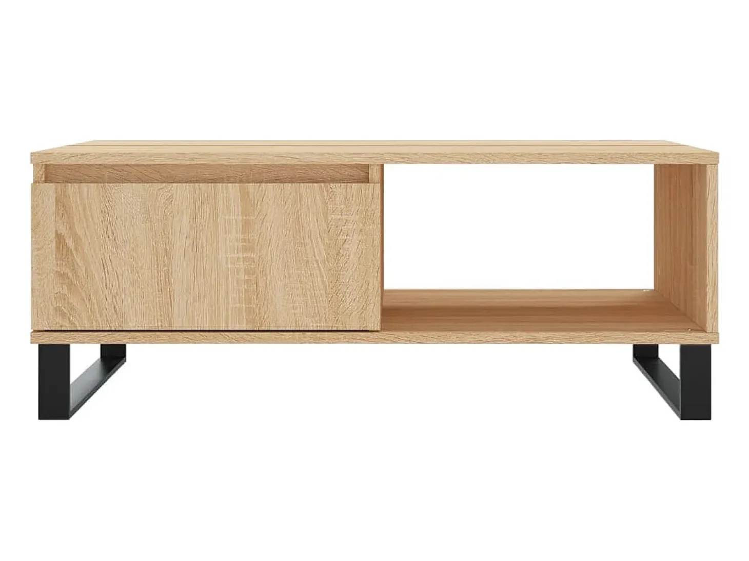 Mesa de centro madera de ingeniería roble Sonoma 90x60x35 cm