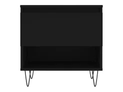 Mesa de centro madera de ingeniería negro 50x46x50 cm