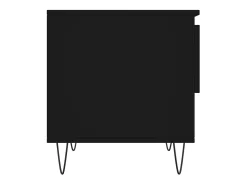 Mesa de centro madera de ingeniería negro 50x46x50 cm