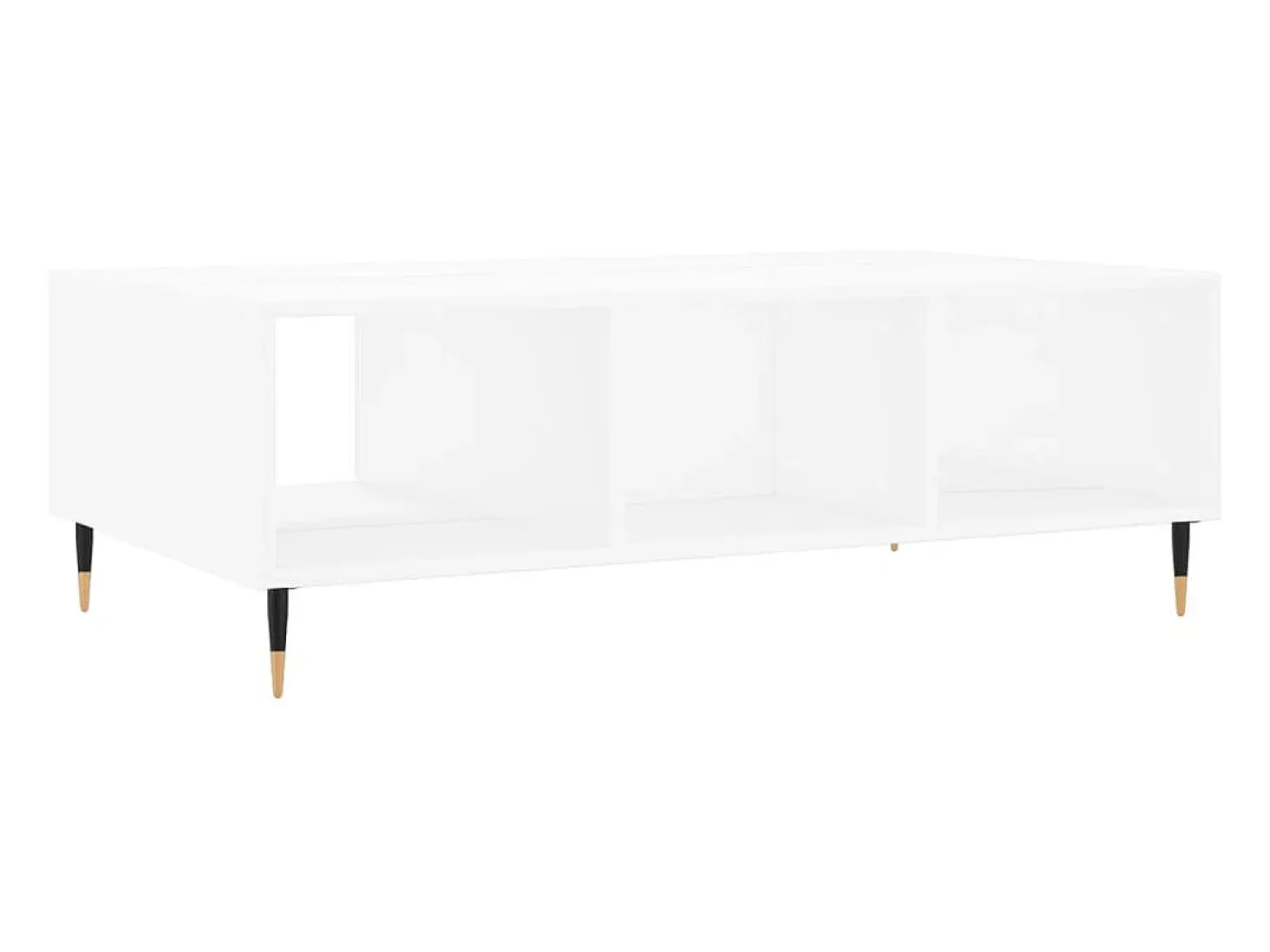 Mesa de centro madera de ingeniería blanco 104x60x35 cm