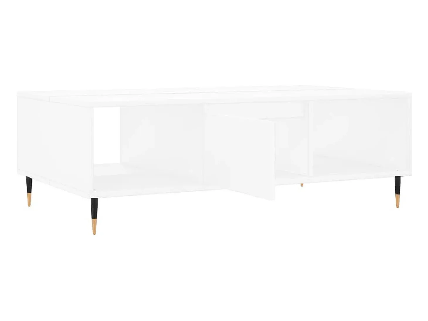 Mesa de centro madera de ingeniería blanco 104x60x35 cm