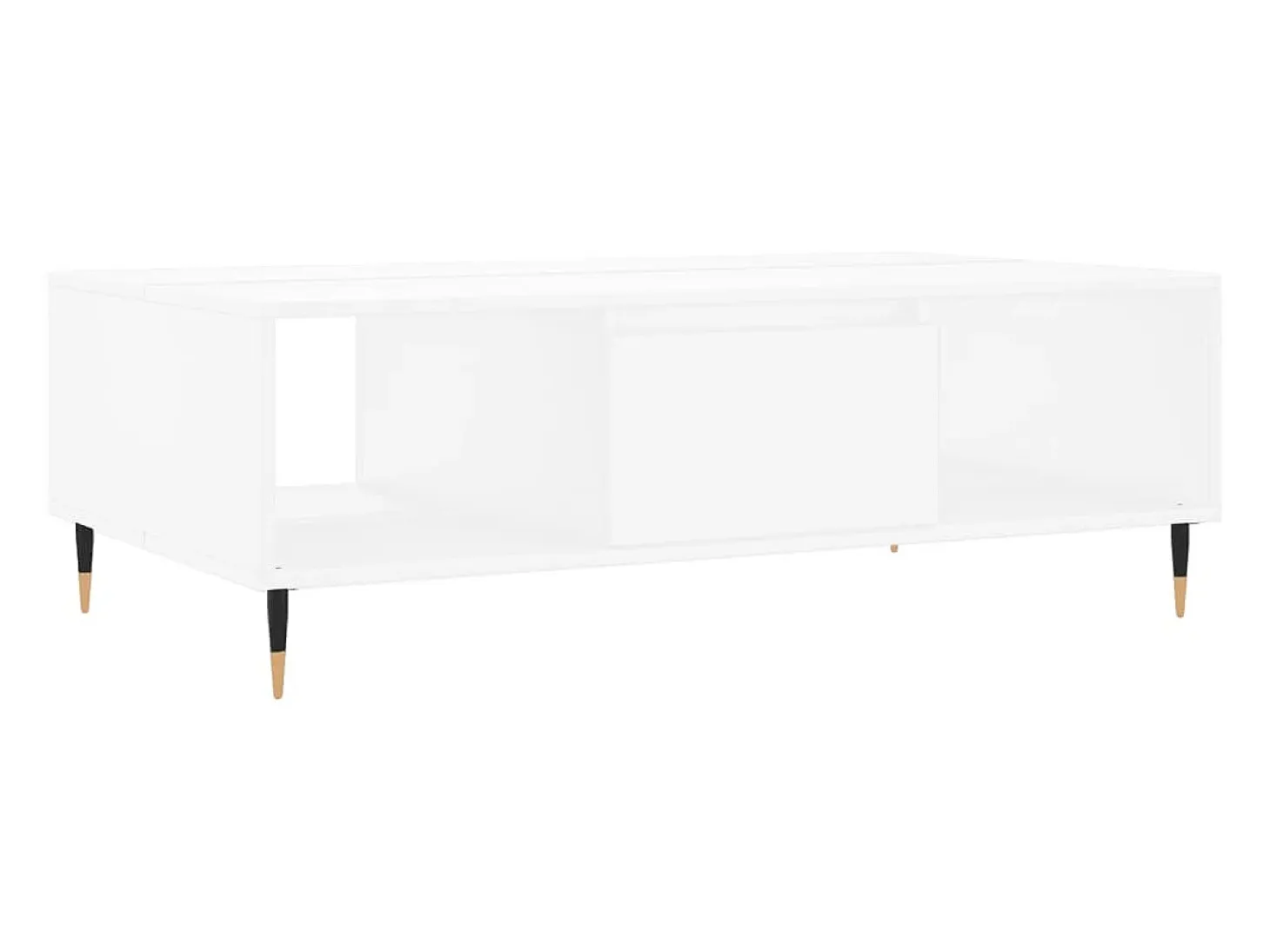 Mesa de centro madera de ingeniería blanco 104x60x35 cm