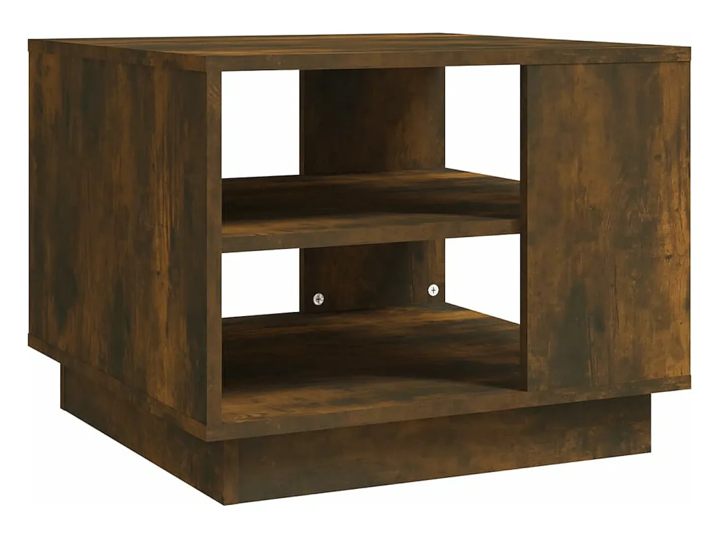 Mesa de centro madera de ingeniería roble ahumado 55x55x43 cm