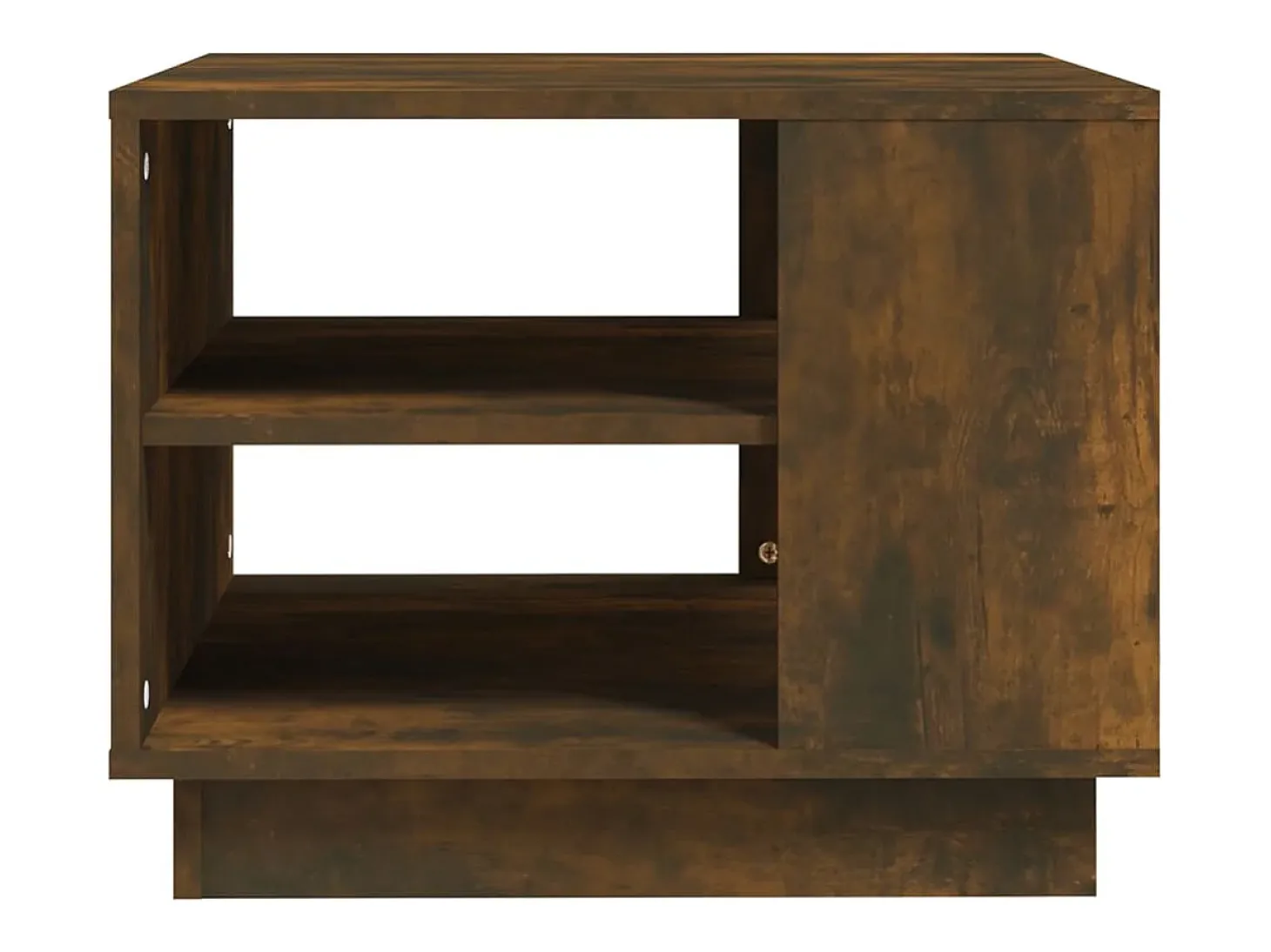 Mesa de centro madera de ingeniería roble ahumado 55x55x43 cm