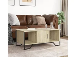 Mesa de centro madera de ingeniería roble Sonoma 100x51x40 cm