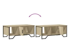 Mesa de centro madera de ingeniería roble Sonoma 100x51x40 cm