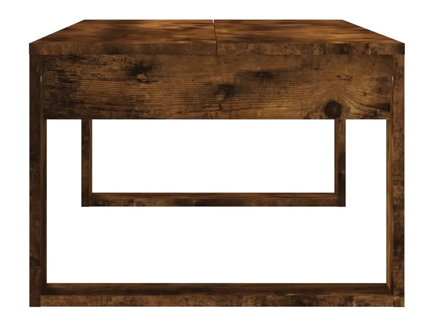 Mesa de centro madera de ingeniería roble ahumado 102x50x35 cm