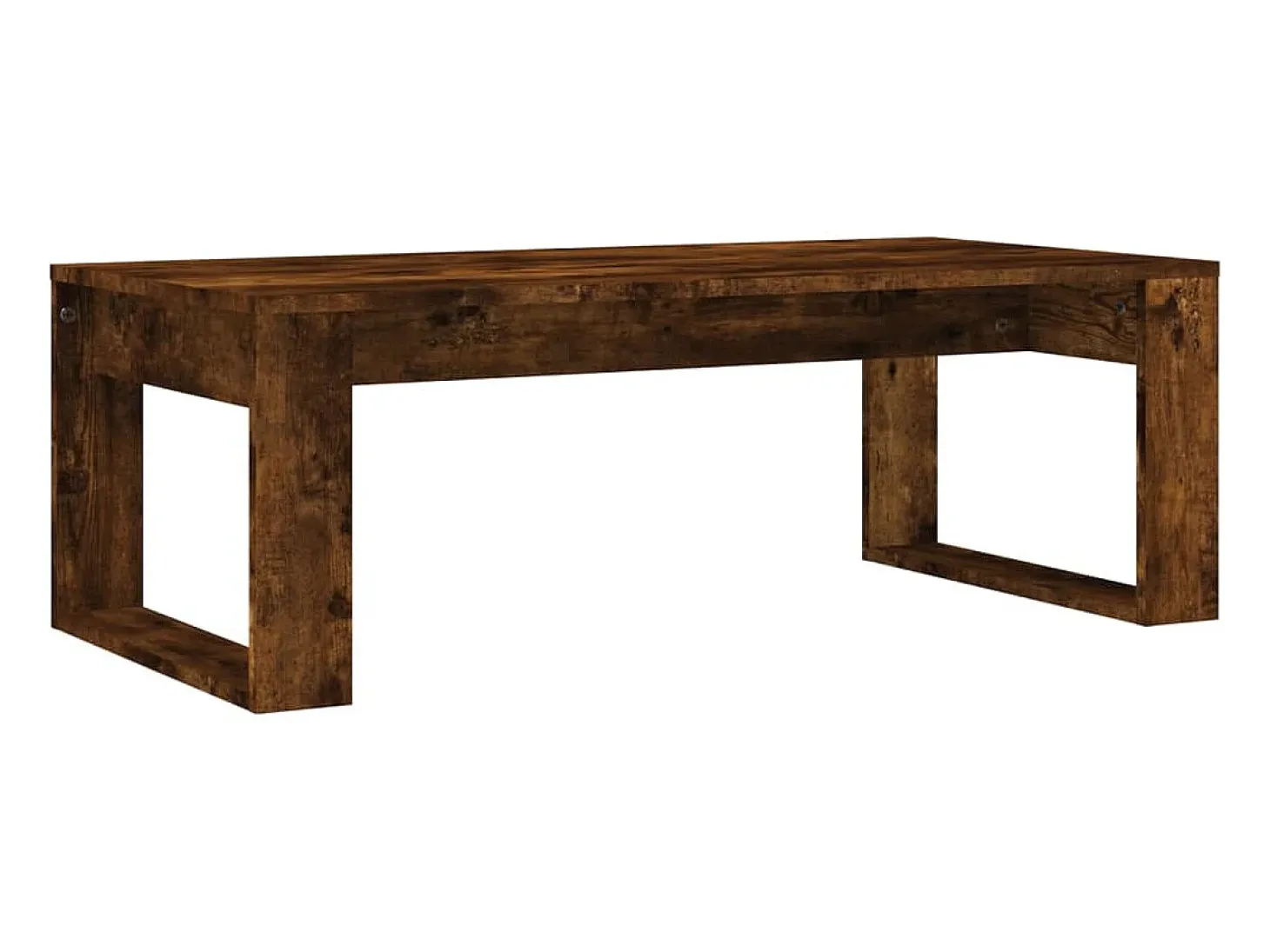 Mesa de centro madera de ingeniería roble ahumado 102x50x35 cm