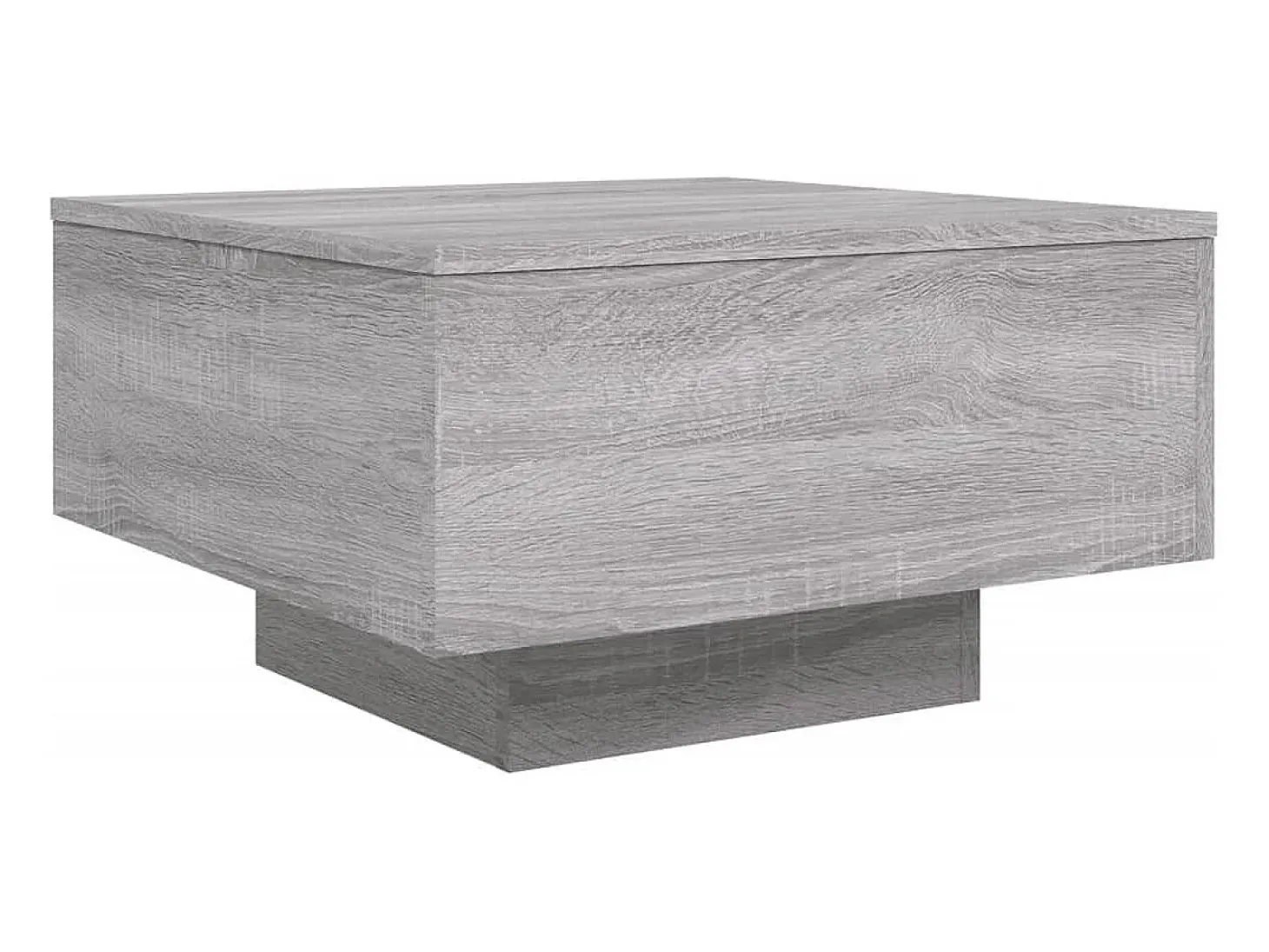 Mesa de centro madera de ingeniería gris Sonoma 55x55x31 cm