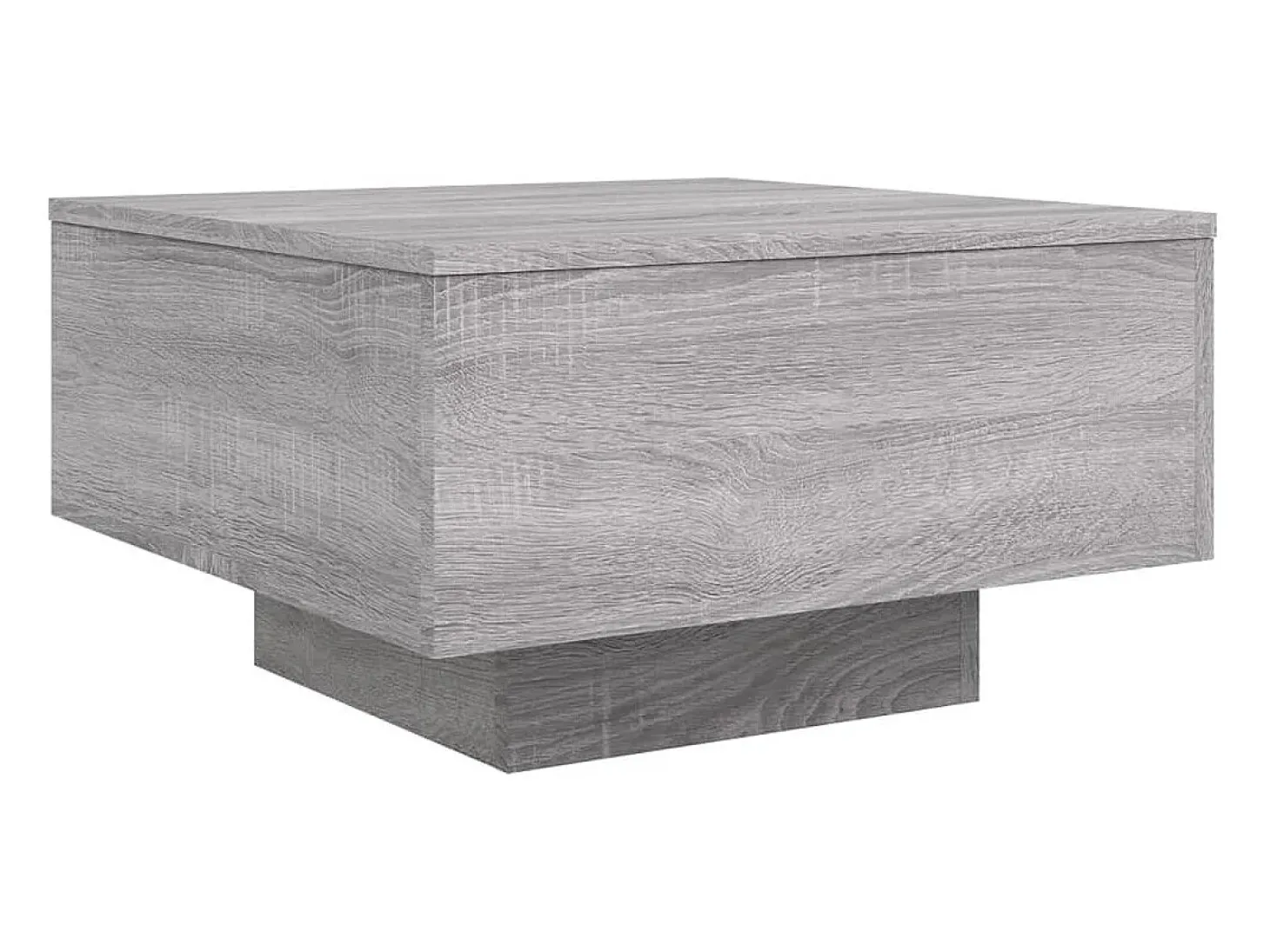 Mesa de centro madera de ingeniería gris Sonoma 55x55x31 cm
