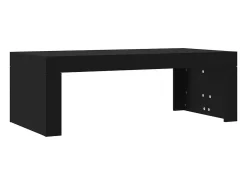 Mesa de centro madera de ingeniería negro 102x50x36 cm