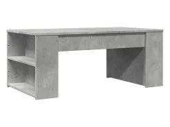 Mesa de centro madera de ingeniería gris hormigón 102x55x42 cm