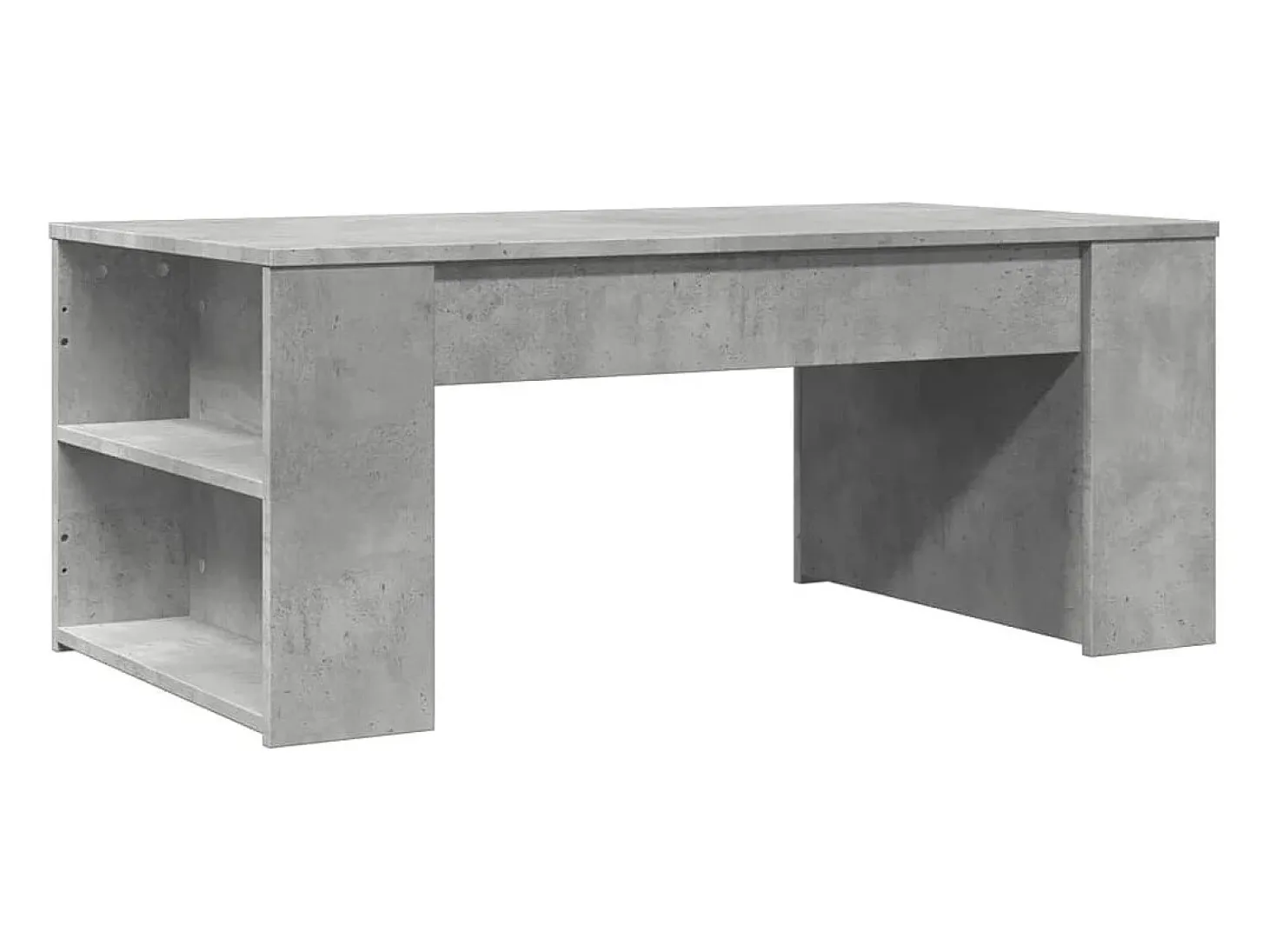 Mesa de centro madera de ingeniería gris hormigón 102x55x42 cm