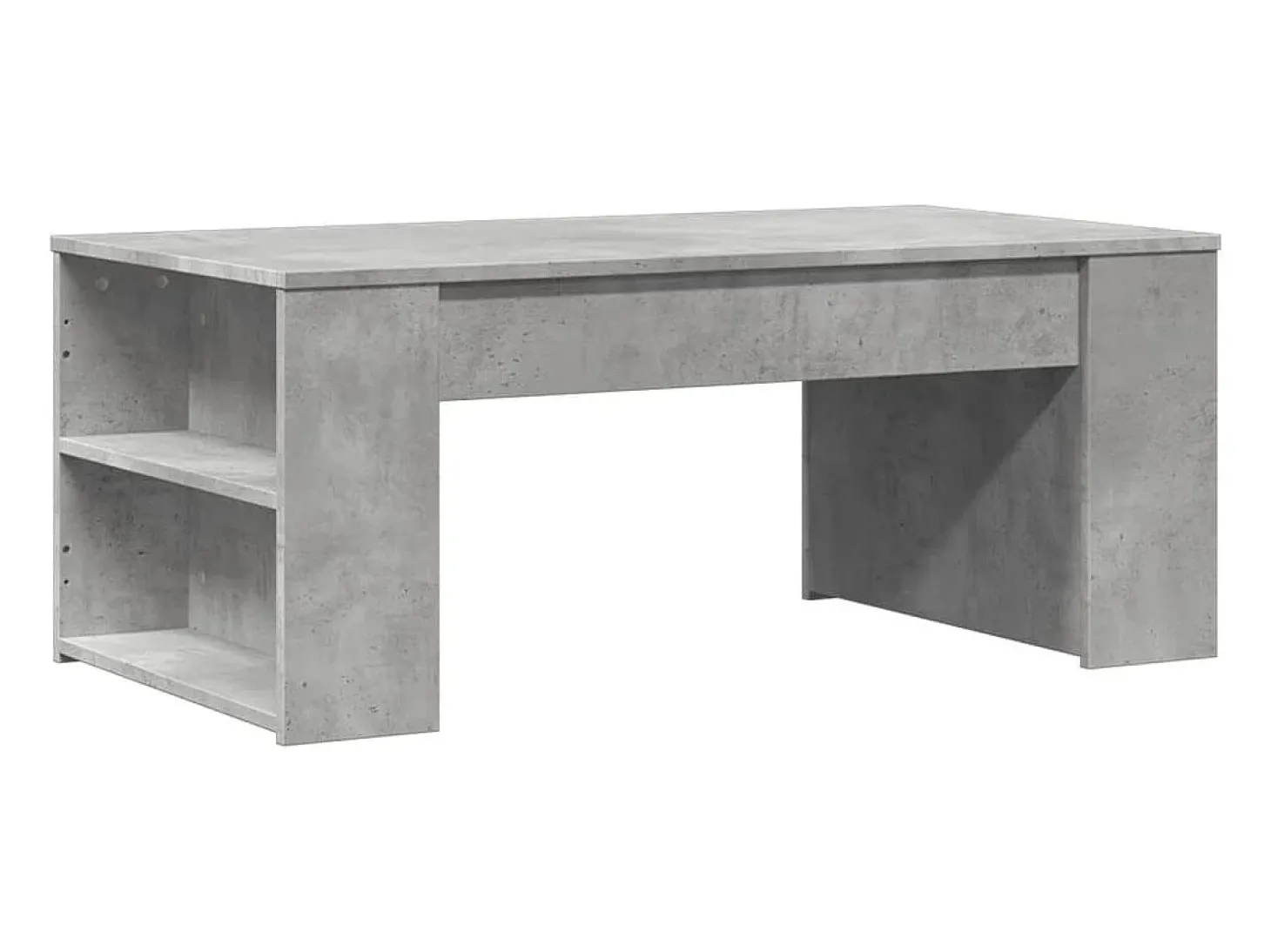 Mesa de centro madera de ingeniería gris hormigón 102x55x42 cm