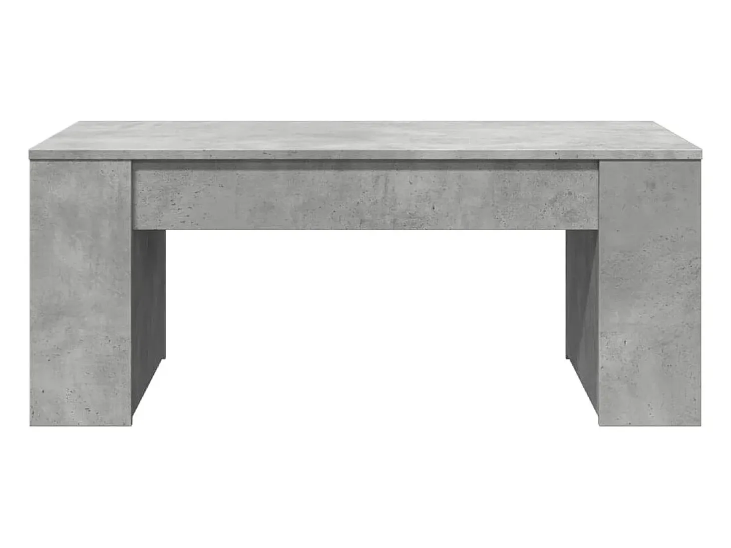 Mesa de centro madera de ingeniería gris hormigón 102x55x42 cm