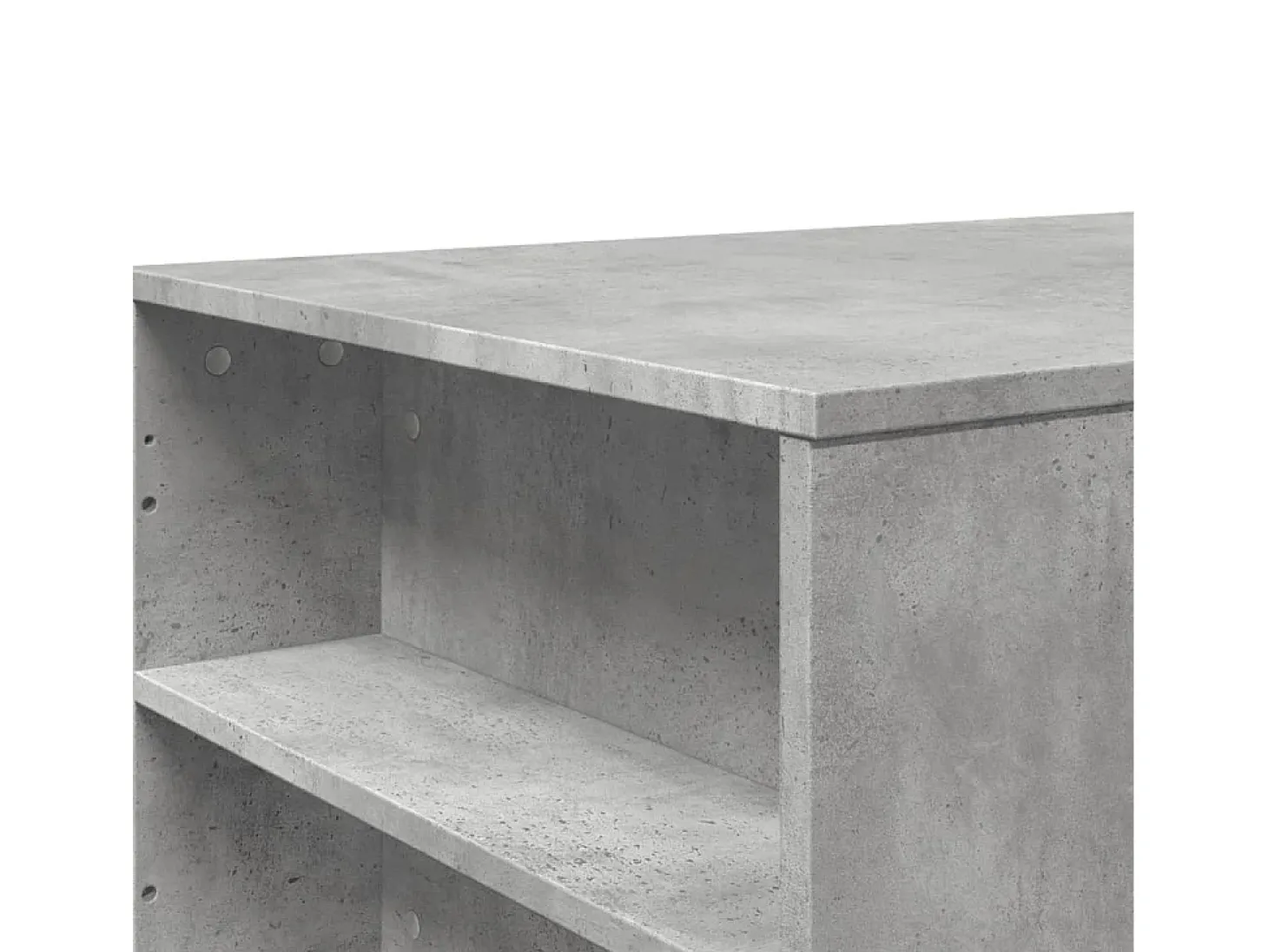 Mesa de centro madera de ingeniería gris hormigón 102x55x42 cm