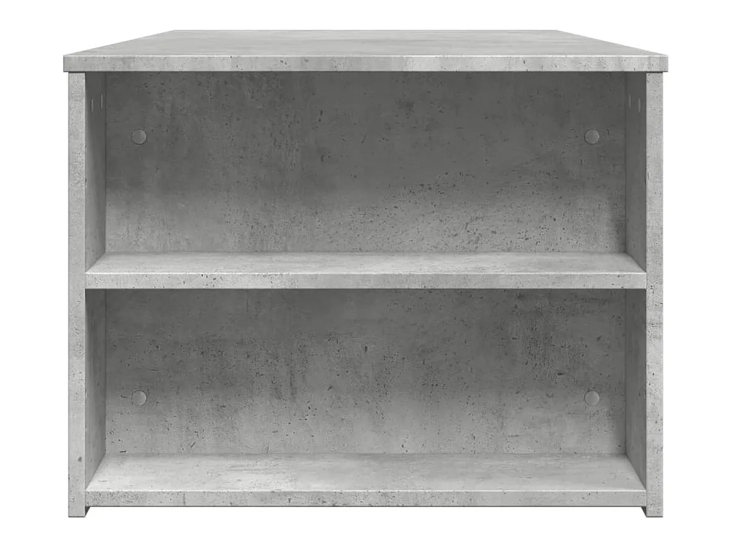 Mesa de centro madera de ingeniería gris hormigón 102x55x42 cm