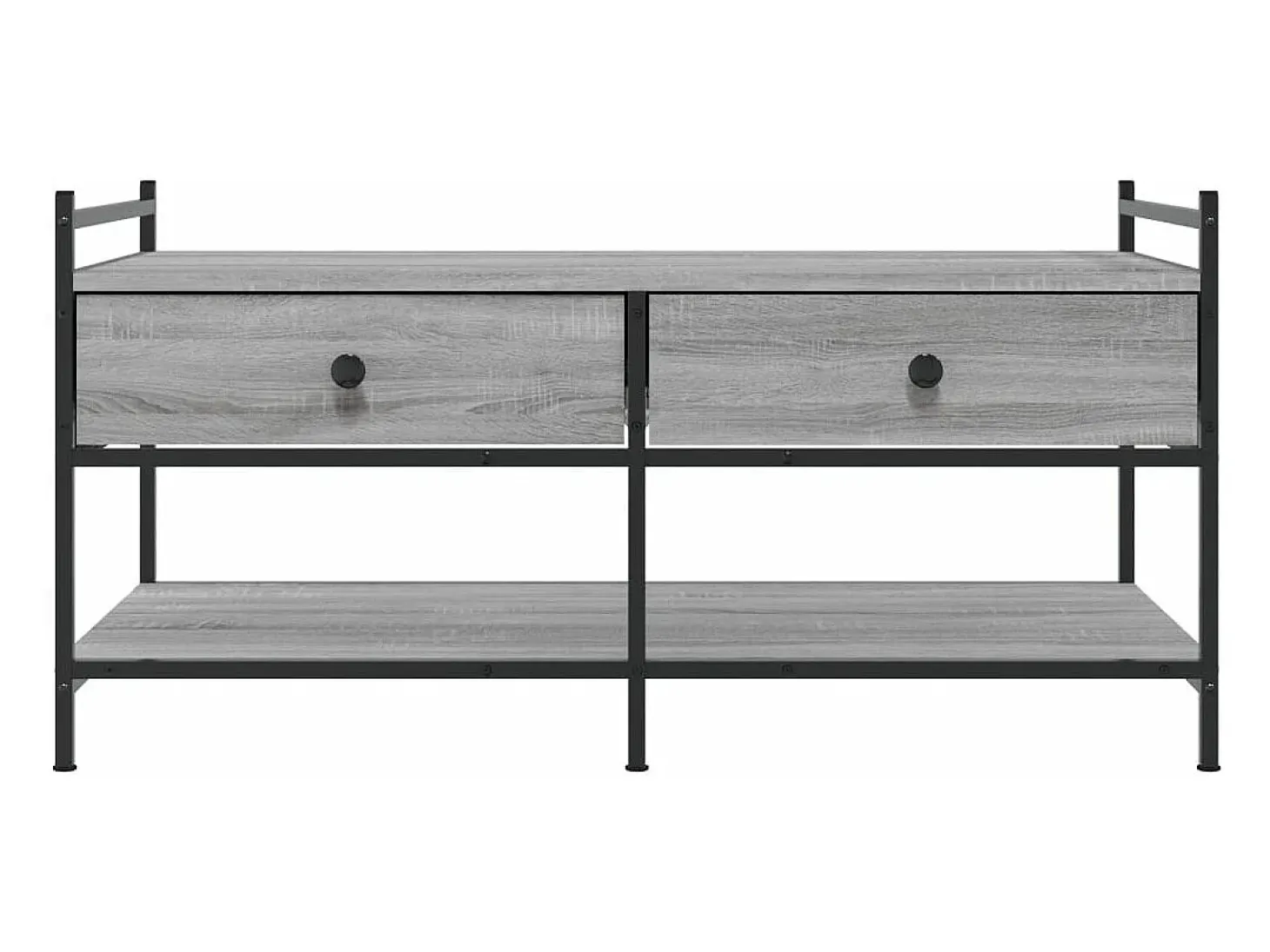 Mesa de centro madera de ingeniería gris Sonoma 99x50x50 cm