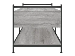Mesa de centro madera de ingeniería gris Sonoma 99x50x50 cm