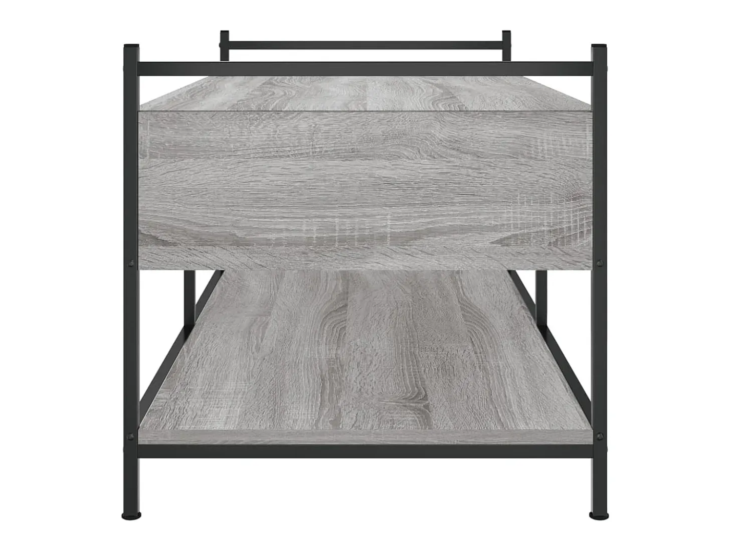 Mesa de centro madera de ingeniería gris Sonoma 99x50x50 cm