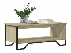 Mesa de centro madera de ingeniería roble Sonoma 100x51x40 cm