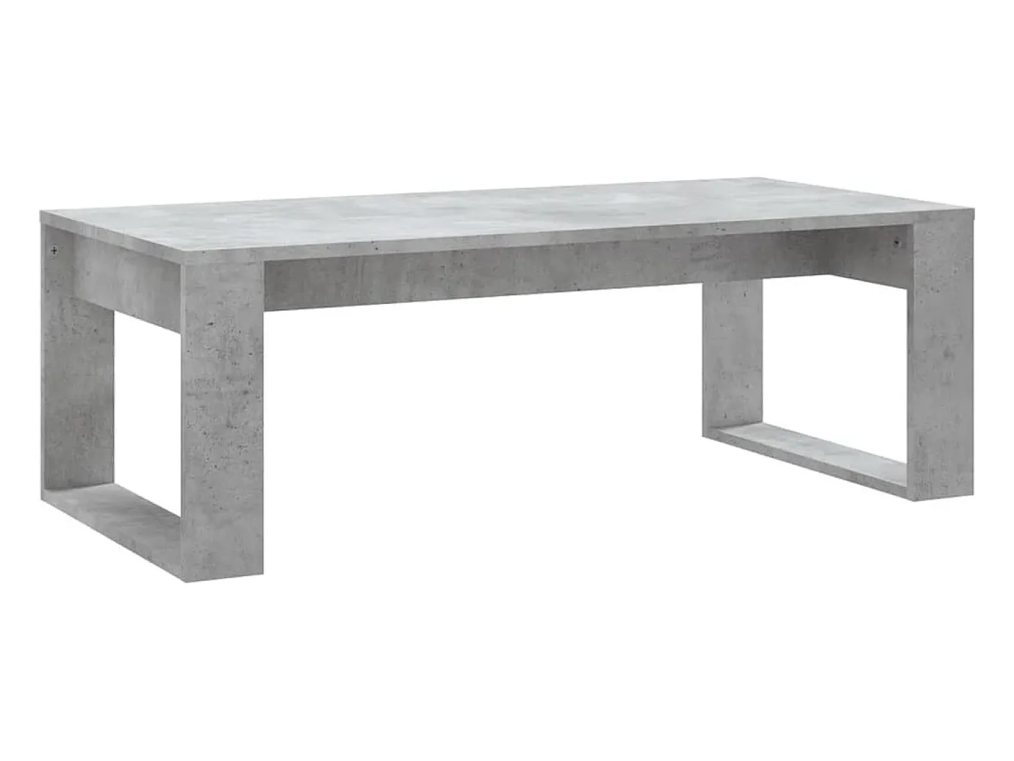 Mesa de centro madera de ingeniería gris hormigón 102x50x35 cm