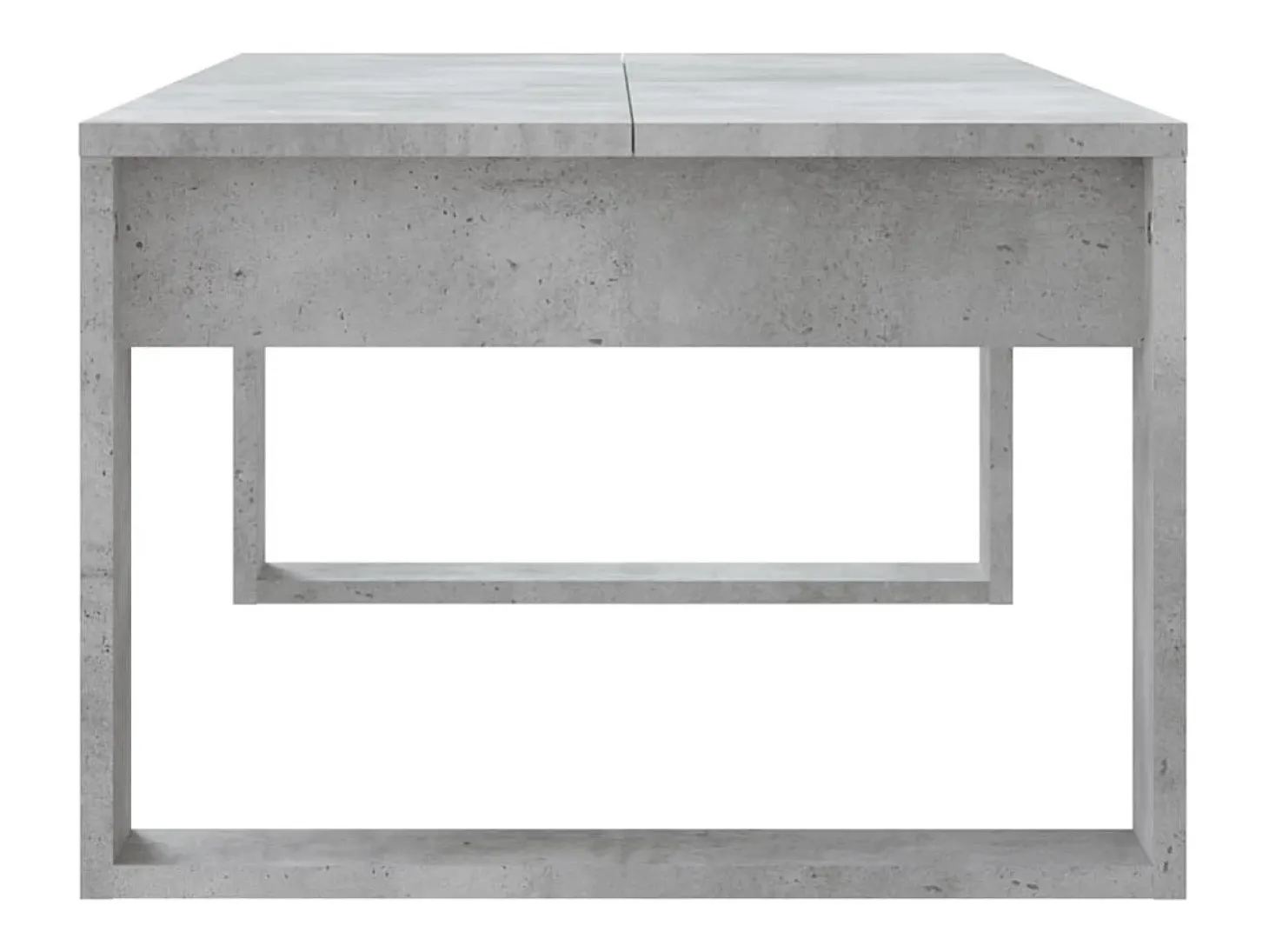Mesa de centro madera de ingeniería gris hormigón 102x50x35 cm