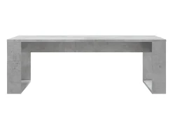 Mesa de centro madera de ingeniería gris hormigón 102x50x35 cm