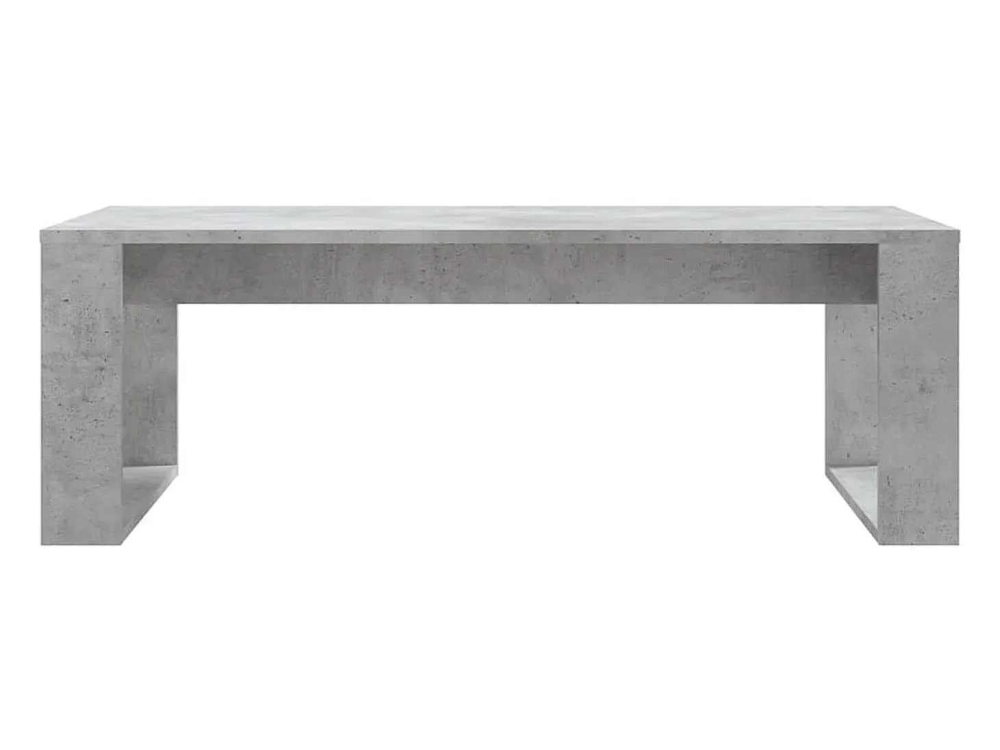 Mesa de centro madera de ingeniería gris hormigón 102x50x35 cm