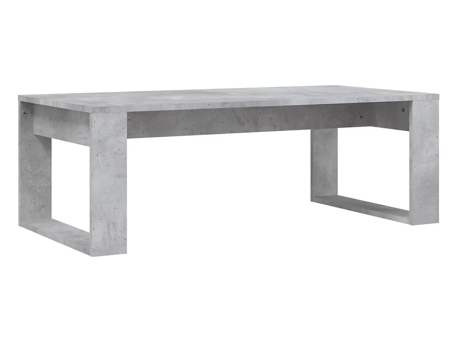 Mesa de centro madera de ingeniería gris hormigón 102x50x35 cm