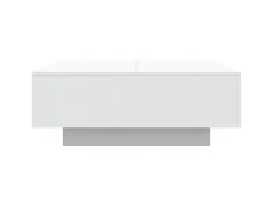 Mesa de centro madera de ingeniería blanco 80x80x31 cm
