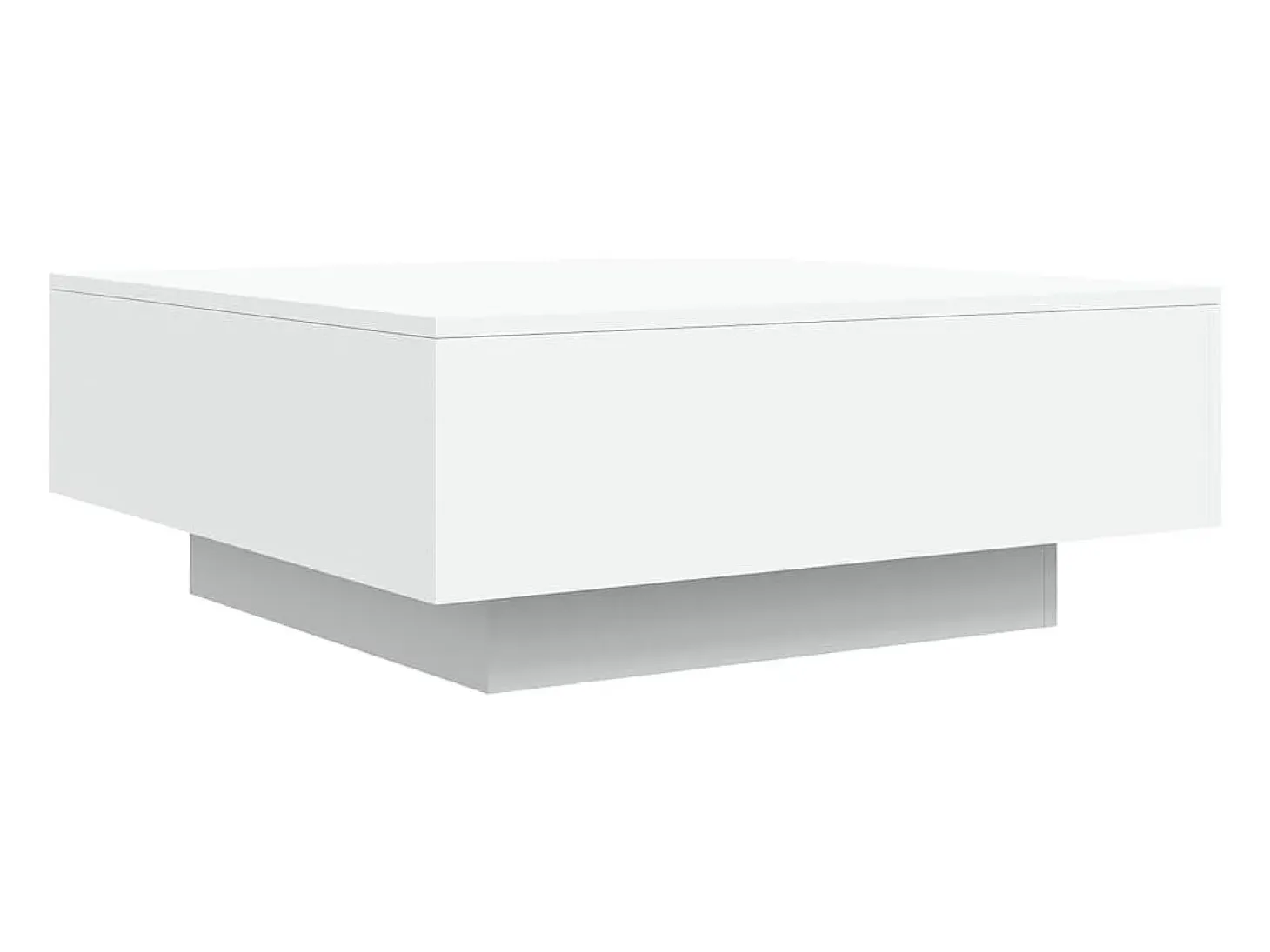 Mesa de centro madera de ingeniería blanco 80x80x31 cm