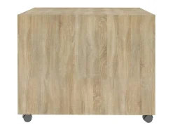 Mesa de centro madera de ingeniería roble Sonoma 55x55x40 cm
