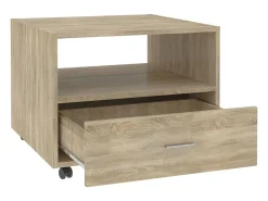 Mesa de centro madera de ingeniería roble Sonoma 55x55x40 cm