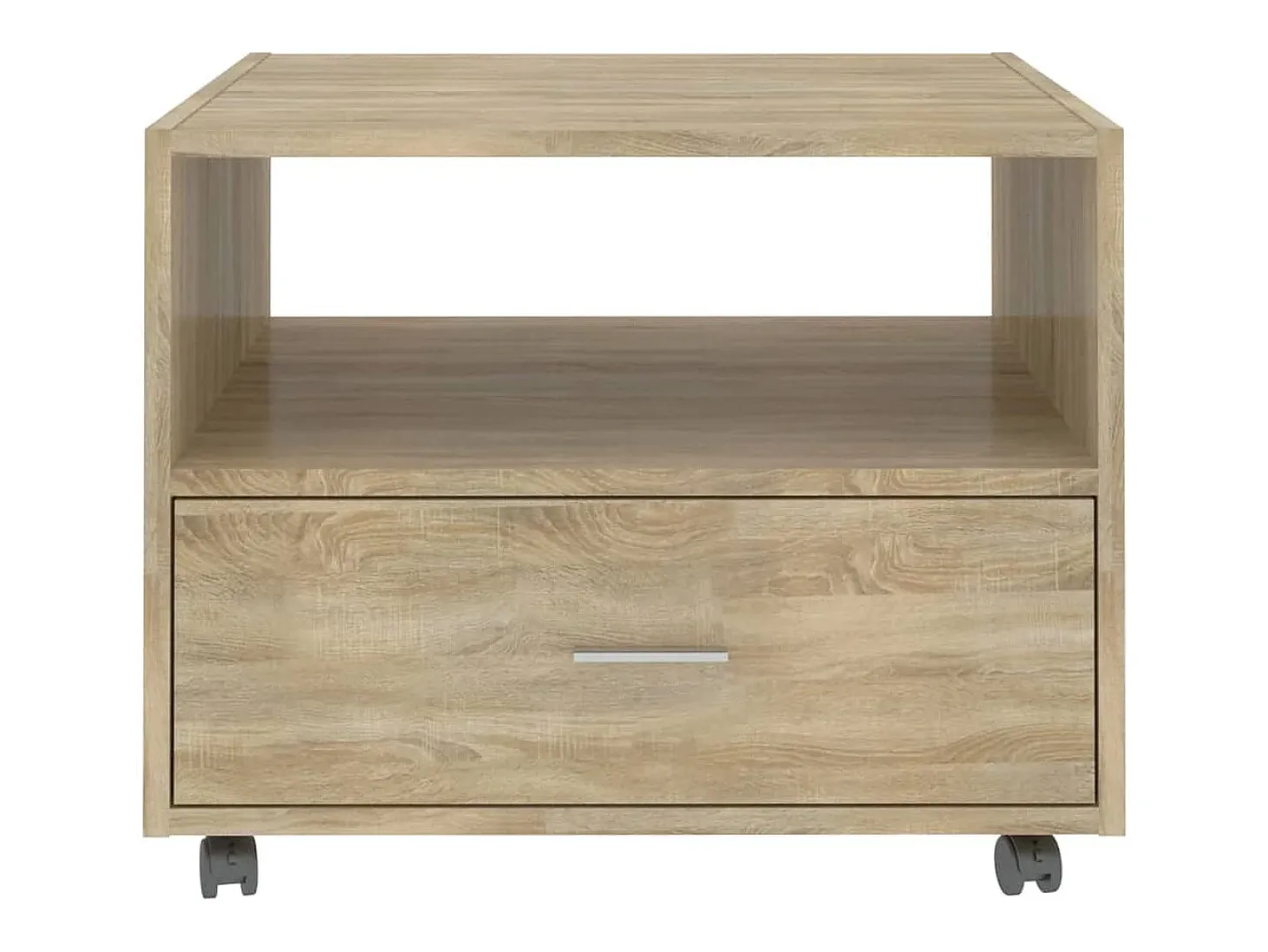 Mesa de centro madera de ingeniería roble Sonoma 55x55x40 cm