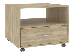 Mesa de centro madera de ingeniería roble Sonoma 55x55x40 cm