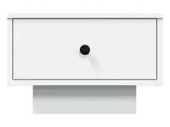 Mesa de centro madera de ingeniería blanco 60x45x31 cm