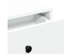 Mesa de centro madera de ingeniería blanco 60x45x31 cm