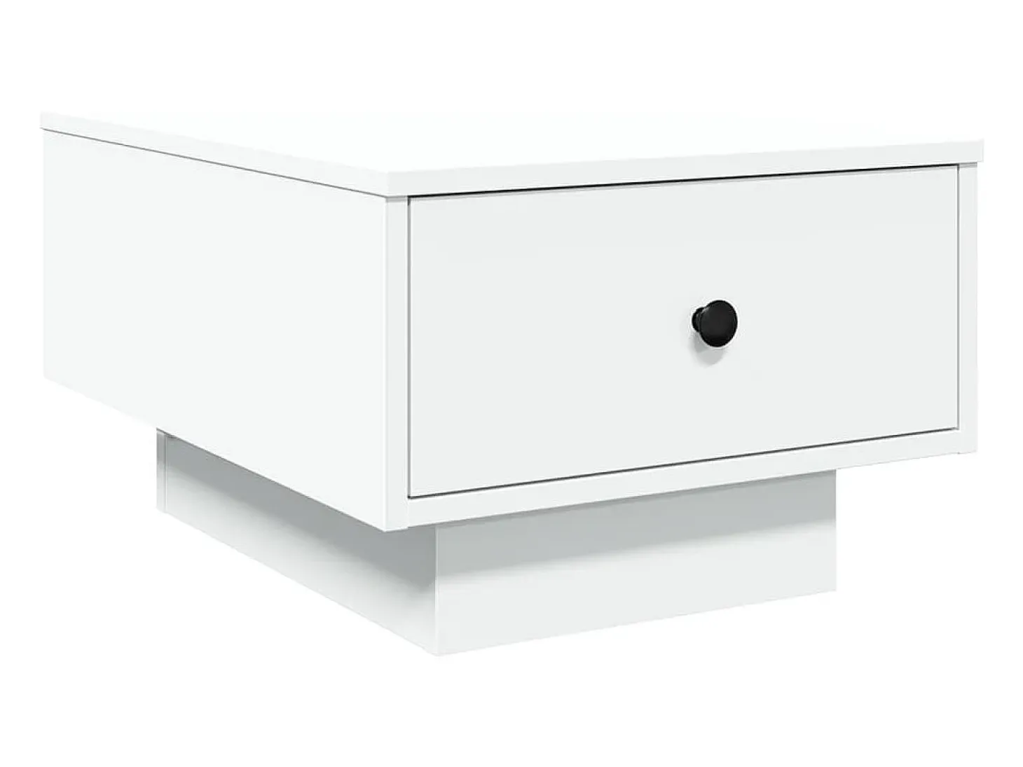 Mesa de centro madera de ingeniería blanco 60x45x31 cm