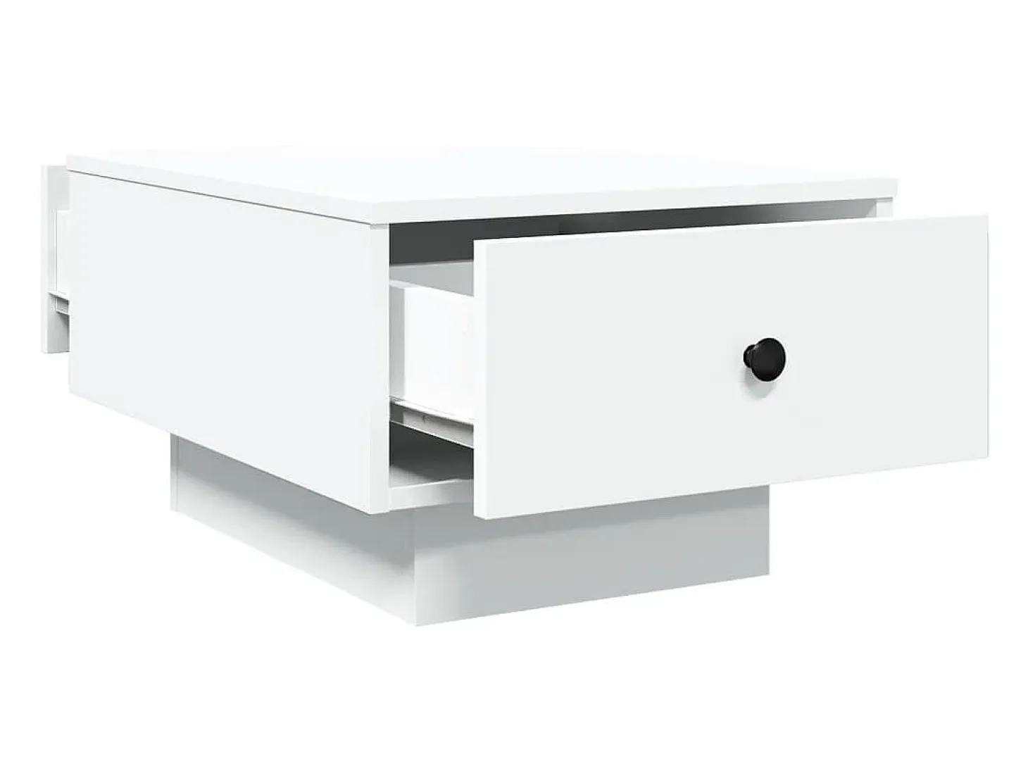Mesa de centro madera de ingeniería blanco 60x45x31 cm