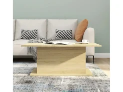 Mesa de centro madera de ingeniería roble Sonoma 102x55,5x40 cm