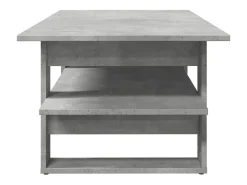 Mesa de centro madera de ingeniería gris hormigón 102x55x42 cm