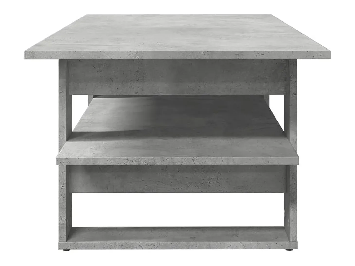 Mesa de centro madera de ingeniería gris hormigón 102x55x42 cm