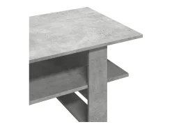 Mesa de centro madera de ingeniería gris hormigón 102x55x42 cm