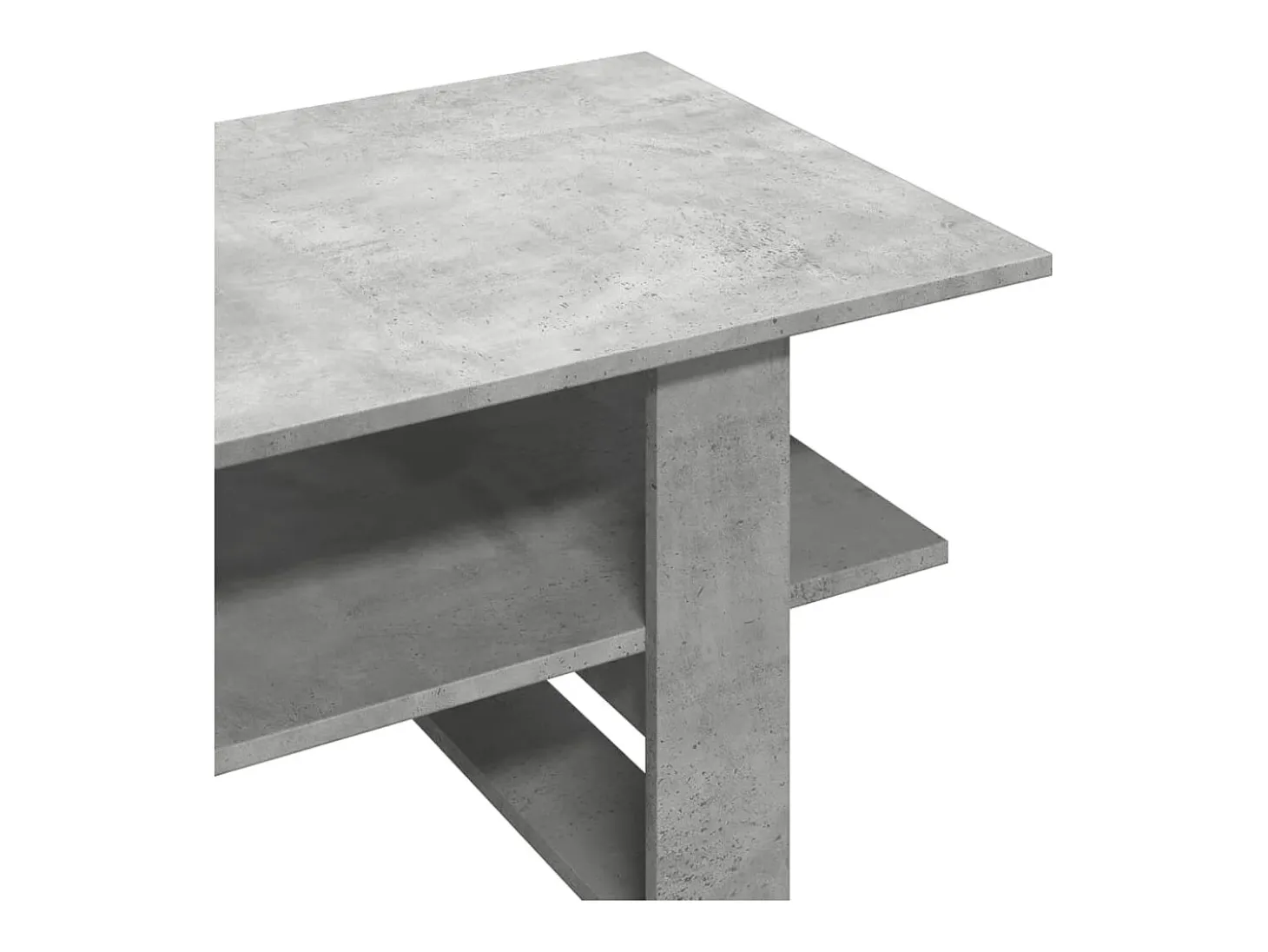 Mesa de centro madera de ingeniería gris hormigón 102x55x42 cm